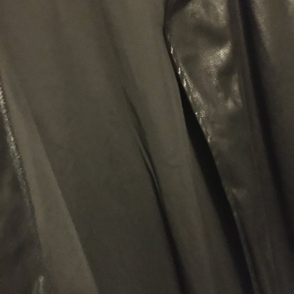 Gilmour Vancouver Long Black Shiny Y2K Cyberpunk Open Cardigan - Picture 9 of 16